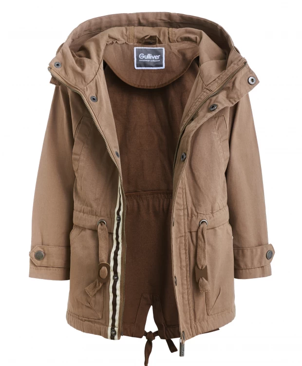 фото Коричневая ветровка с принтом gulliver (110)