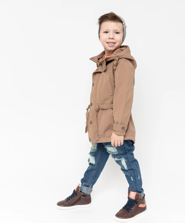 фото Коричневая ветровка с принтом gulliver (110)