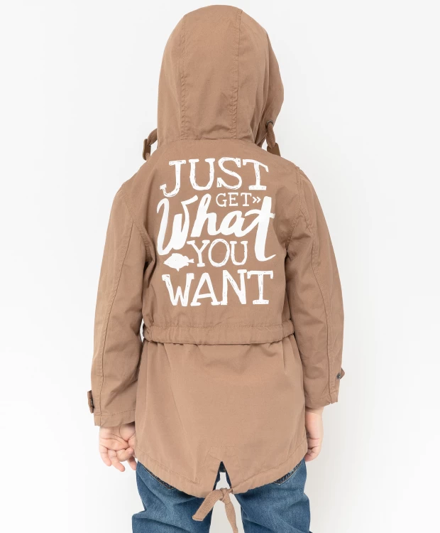 фото Коричневая ветровка с принтом gulliver (110)