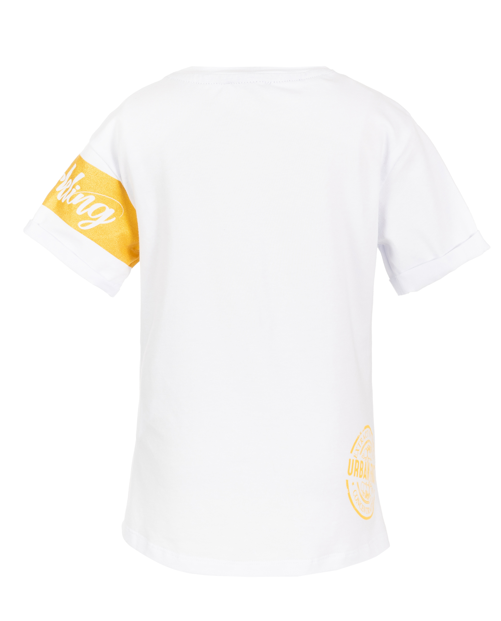 фото Белая футболка с принтом gulliver