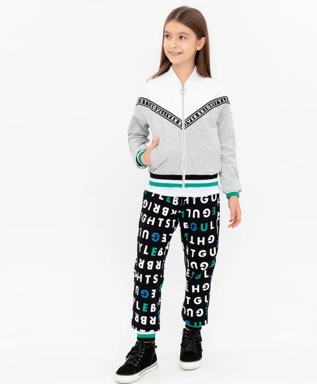 фото Серая толстовка на молнии gulliver (158)