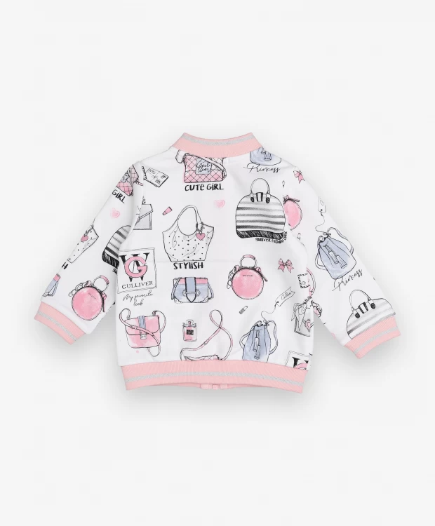 фото Белая толстовка с принтом gulliver (74) gulliver baby