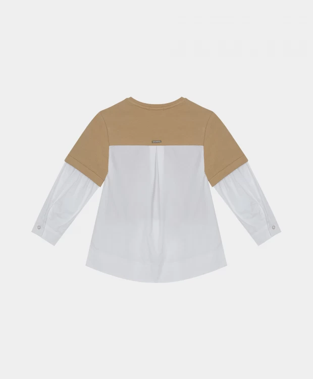 фото Толстовка комбинированная gulliver (110)