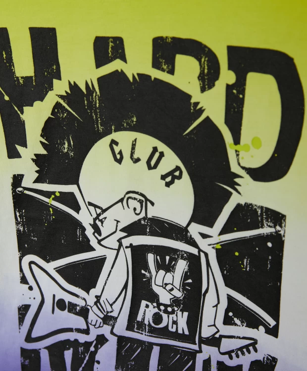 фото Футболка с гардиентом и принтом gulliver (110)