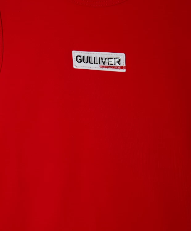 фото Майка красная с принтом gulliver (98)