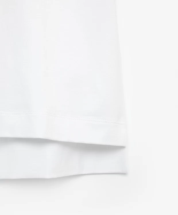 фото Футболка оверсайз с шрифтовым принтом белая gulliver (146)