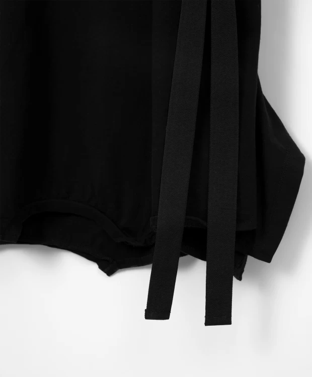 фото Платье с яркими репсовыми лентами черное gulliver (146)
