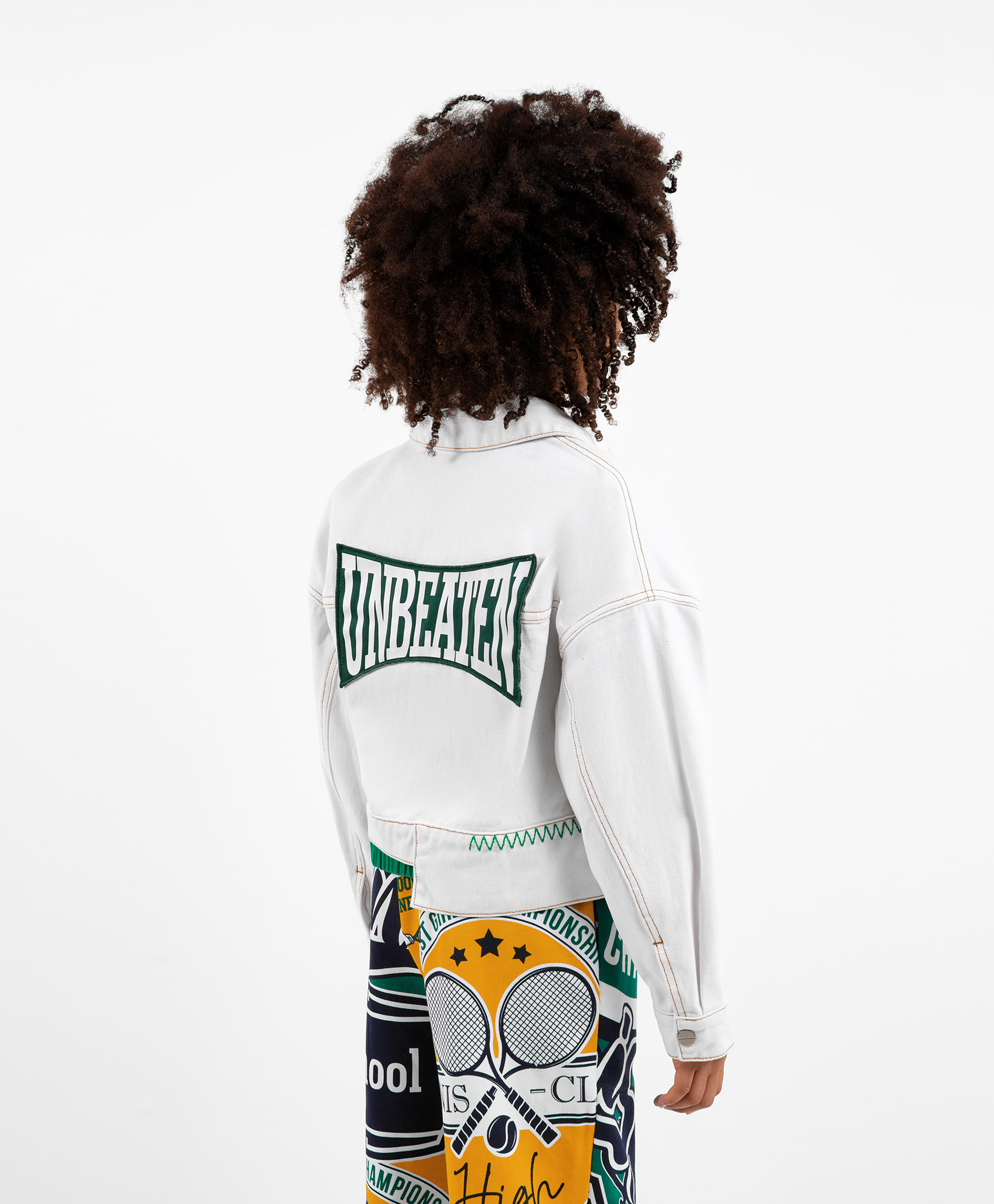 фото Куртка джинсовая белая gulliver