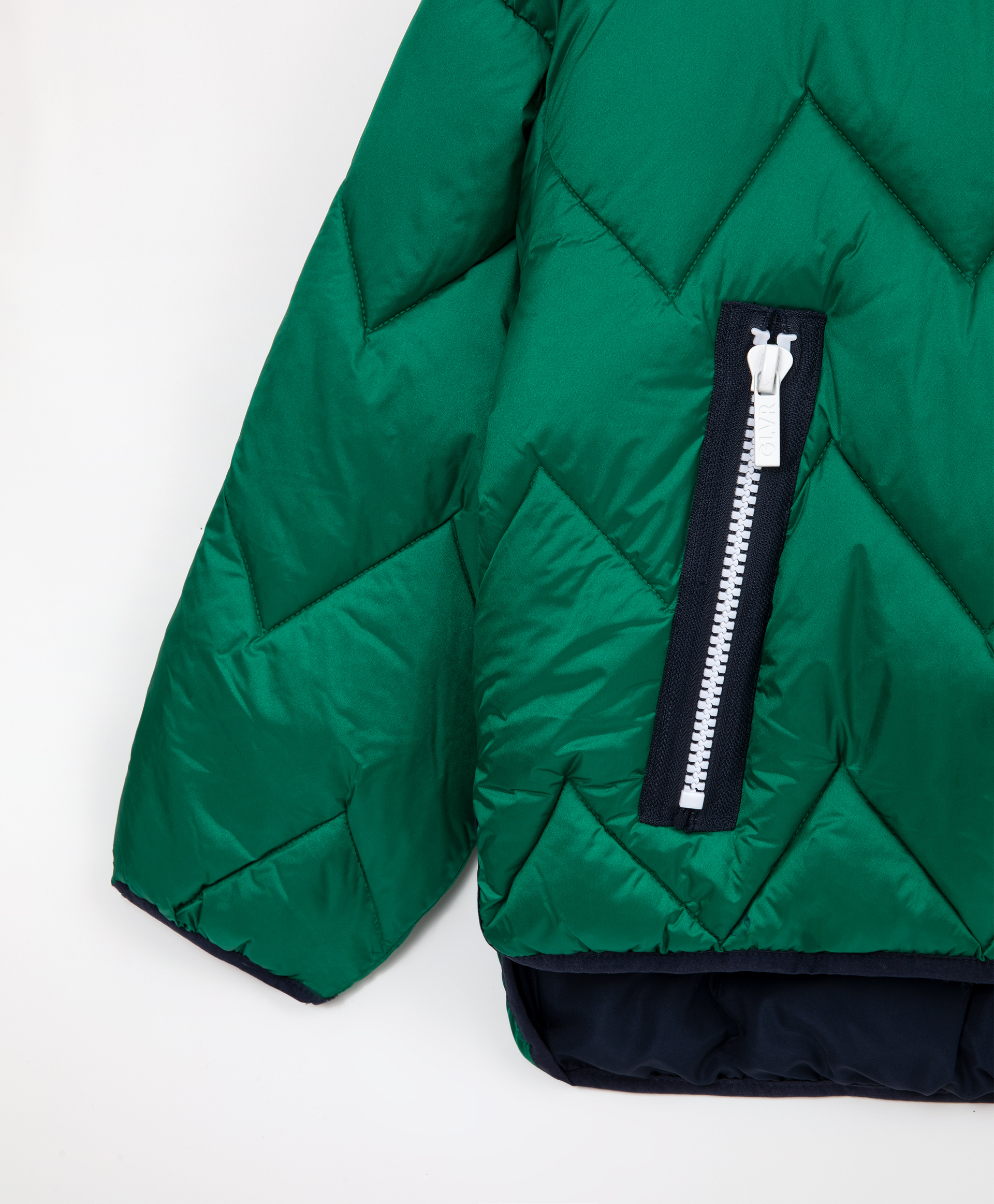 фото Куртка демисезонная с капюшоном зеленая gulliver