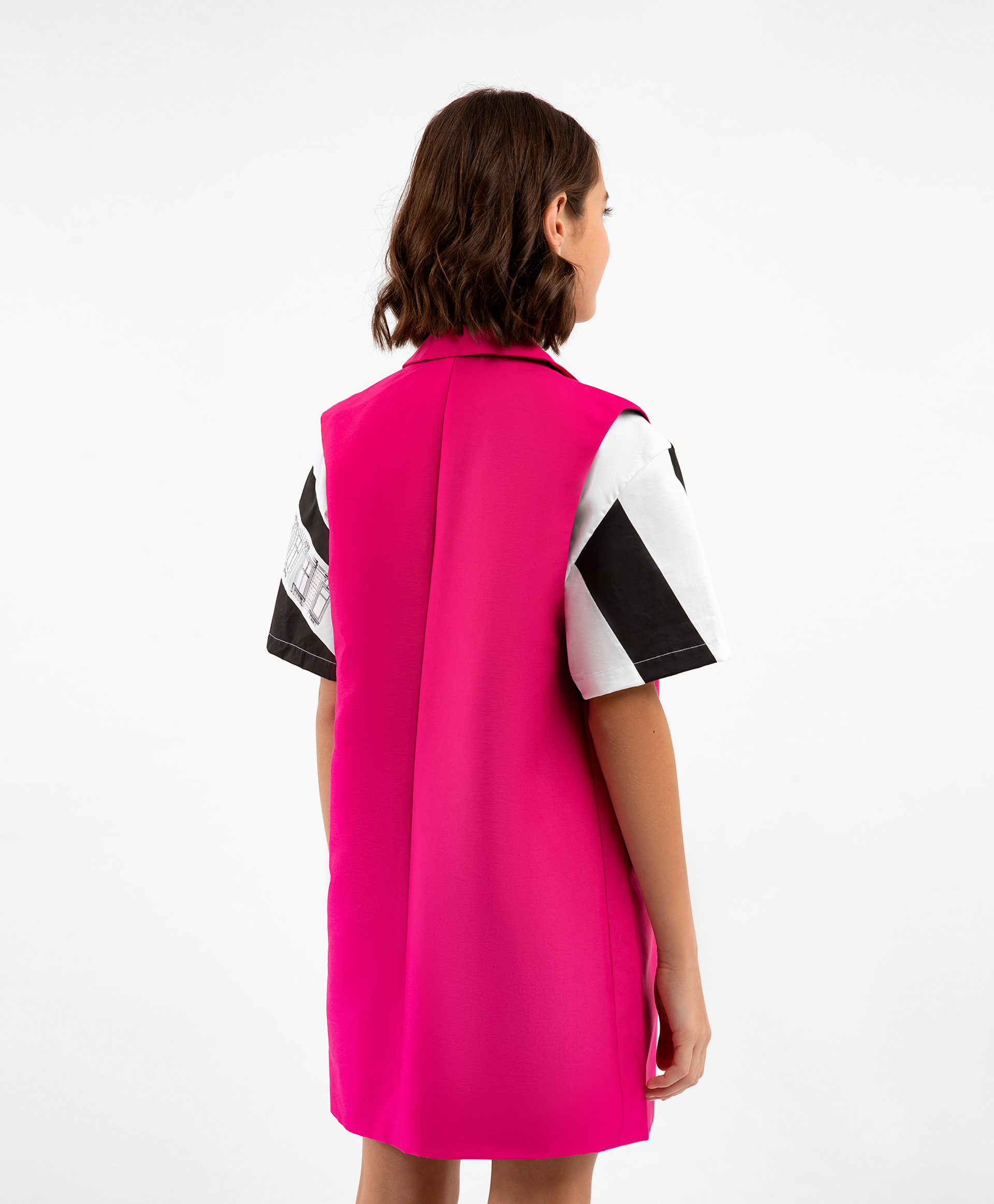 фото Жилет текстильный цвета фуксии gulliver