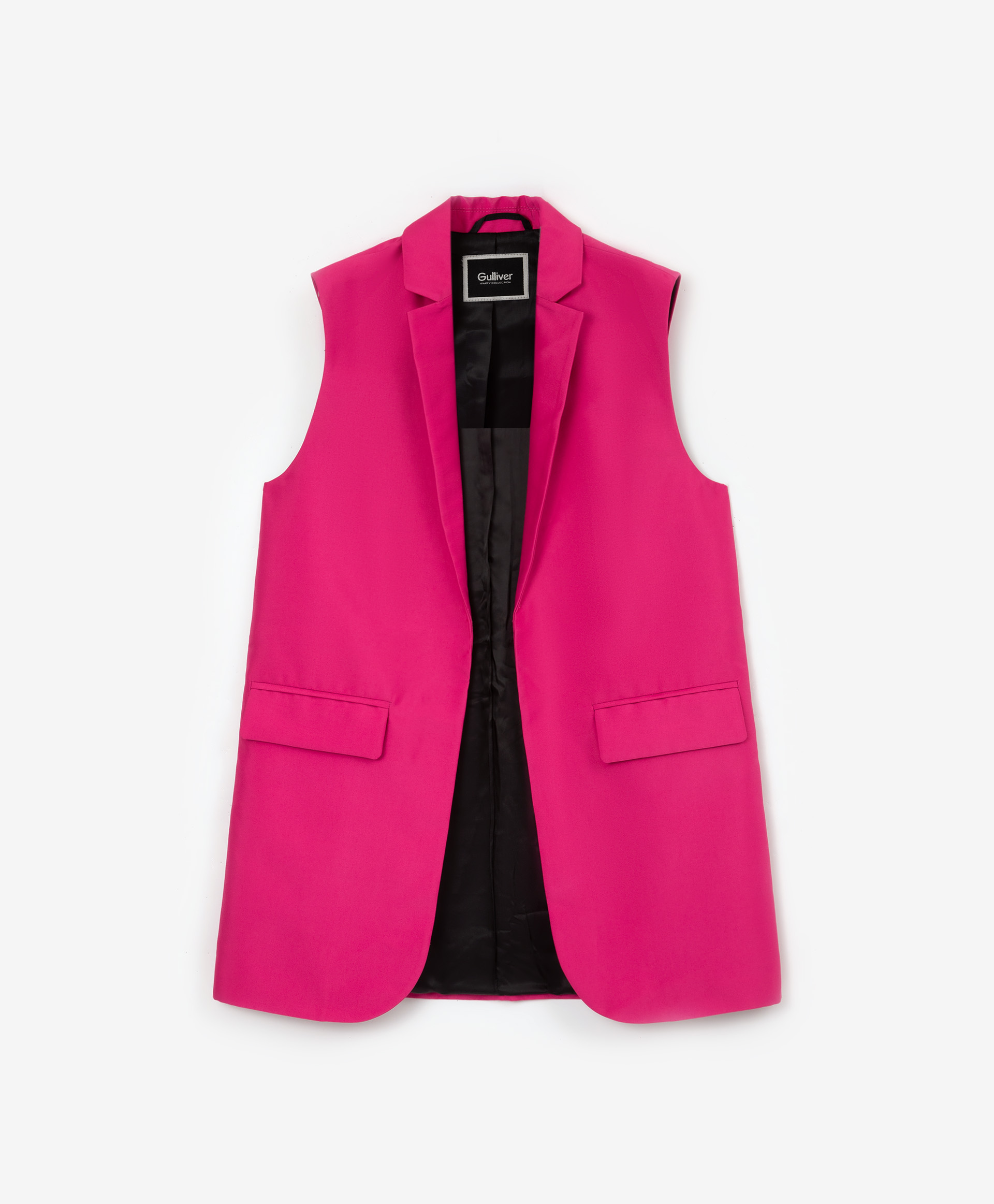 фото Жилет текстильный цвета фуксии gulliver