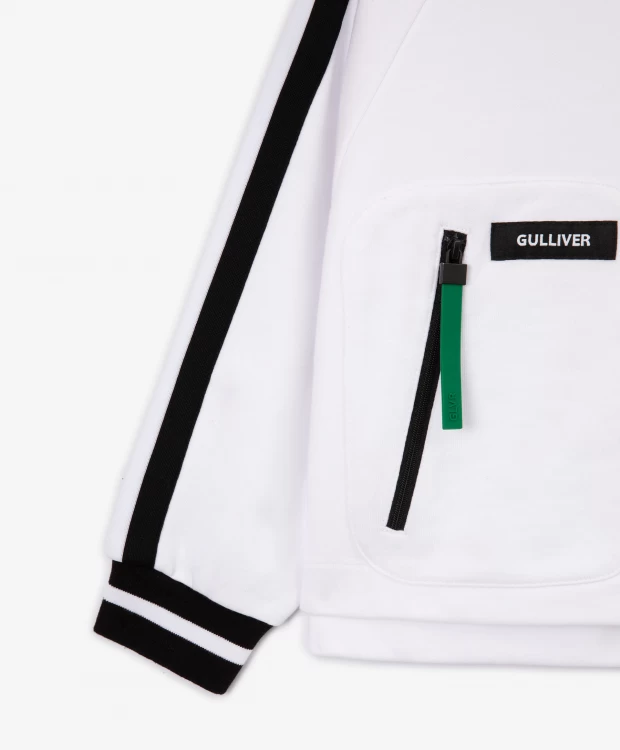 фото Распашная толстовка с отделкой gulliver (98)