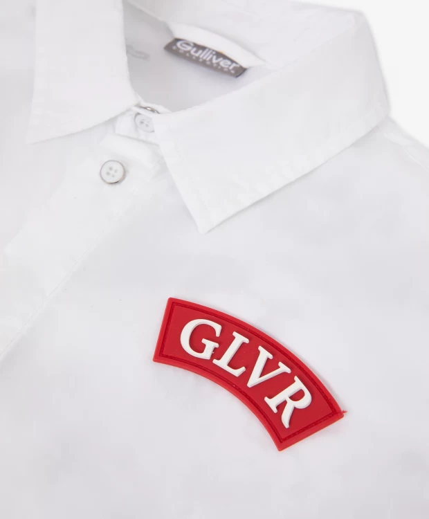 фото Рубашка с крупным принтом на спинке gulliver (104)