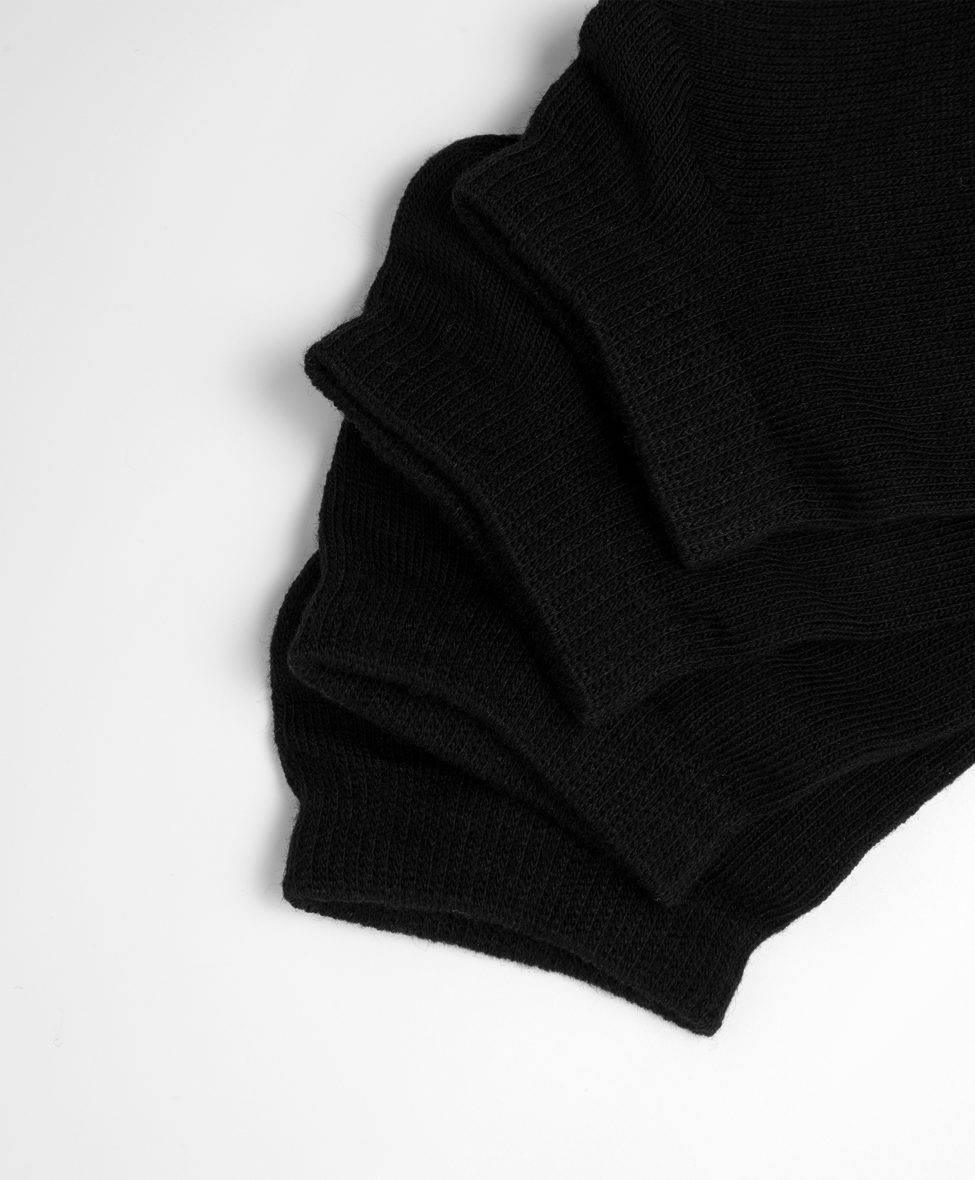 фото Носки из хлопка короткие черные gulliver