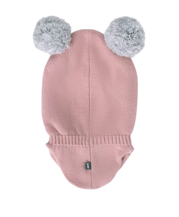 фото Розовый шлем с помпонами gulliver (46-48) gulliver baby
