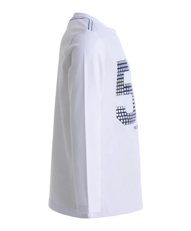 фото Белая футболка с длинным рукавом gulliver (98)