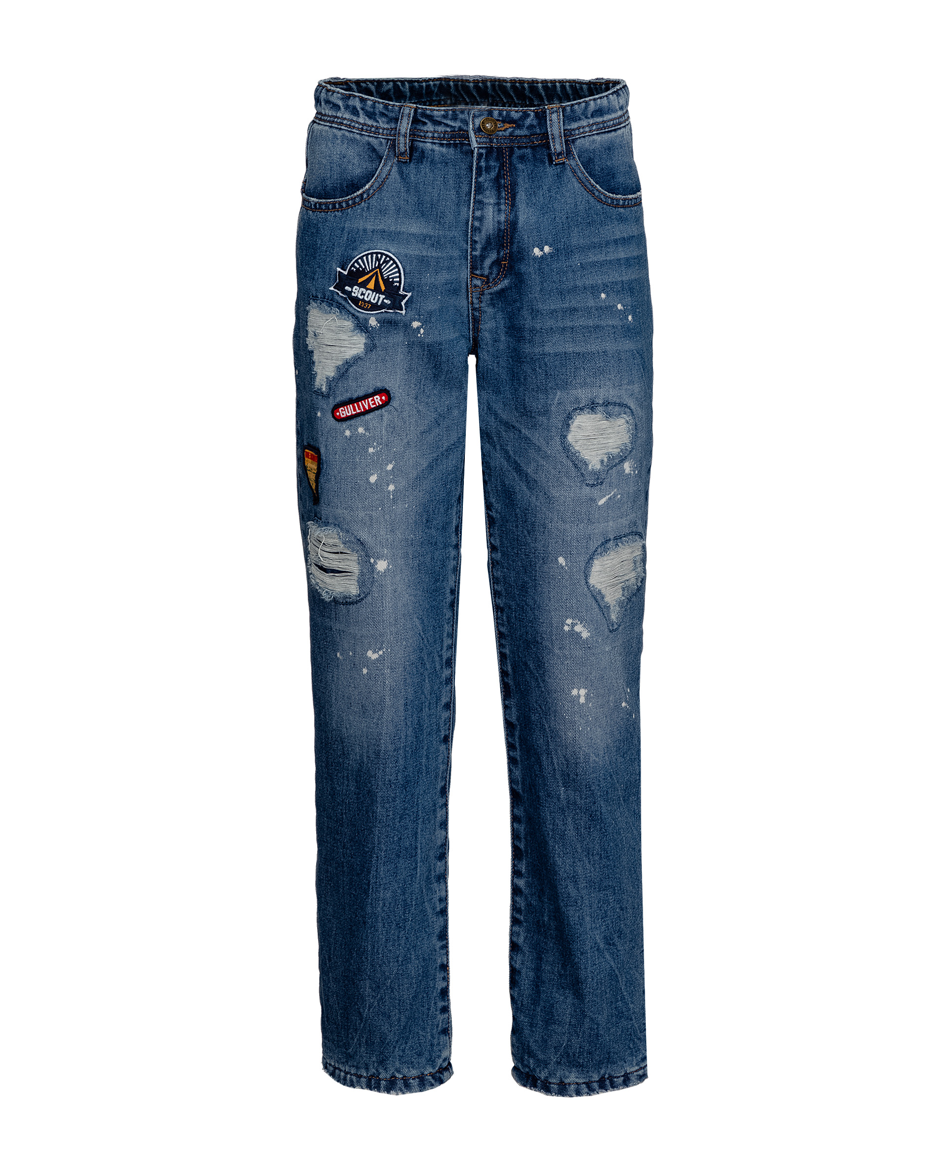 фото Синие утепленные джинсы gulliver