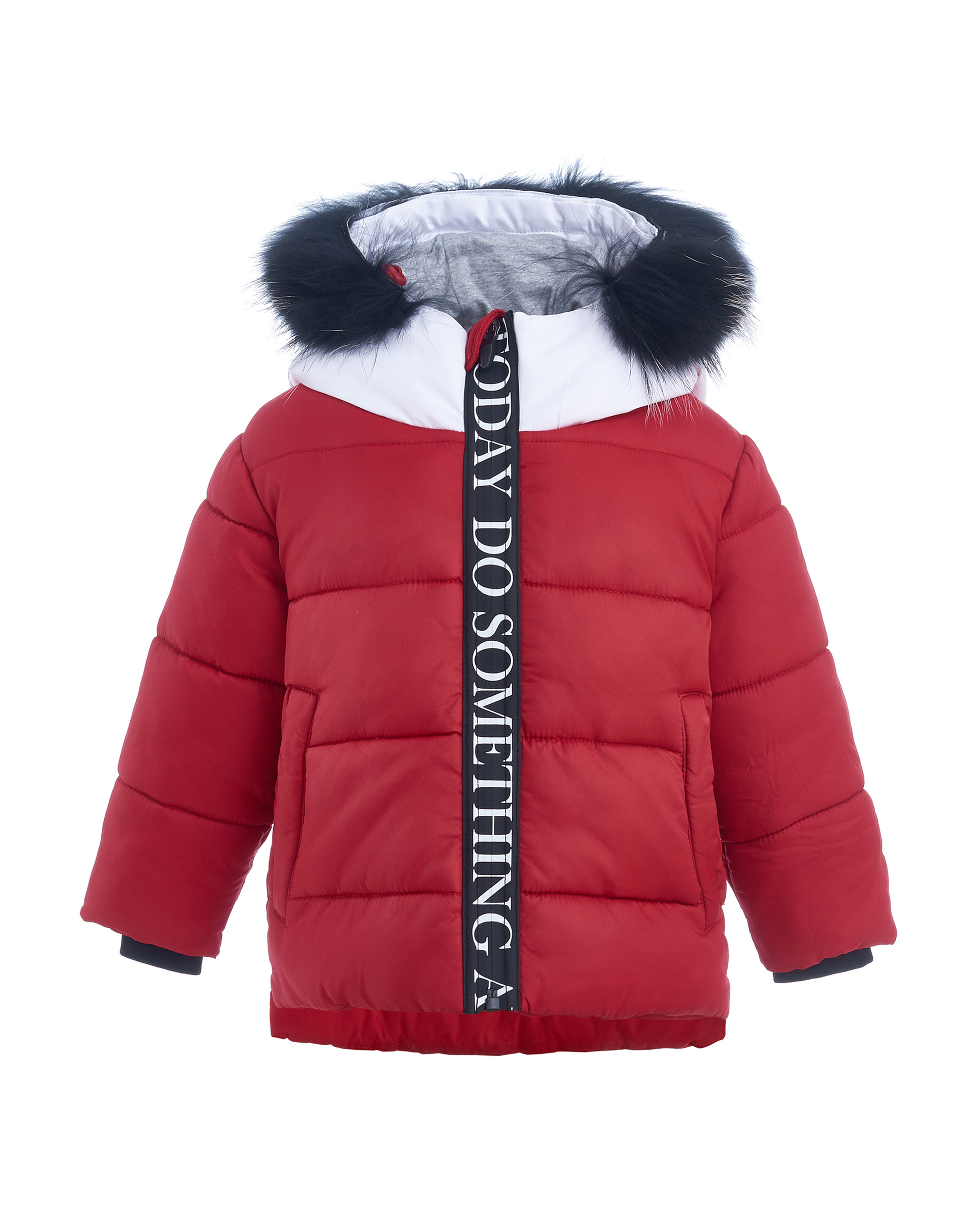 фото Красная зимняя куртка gulliver gulliver baby