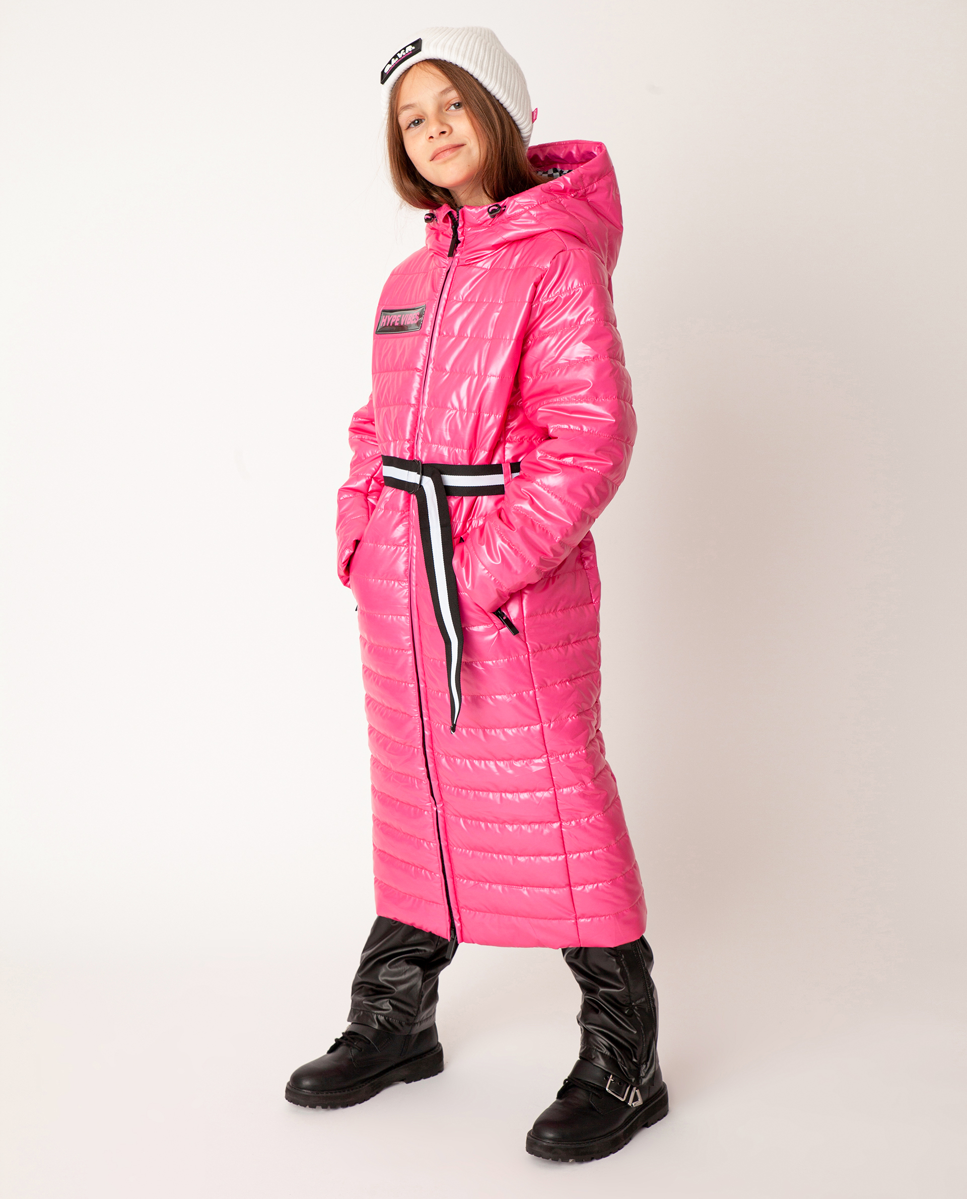 фото Розовое пальто демисезонное gulliver