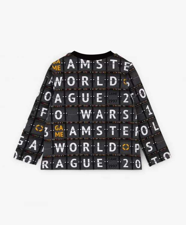 фото Футболка с длинным рукавом и шрифтовым принтом gulliver (80)