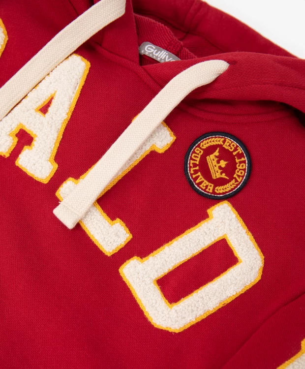 фото Толстовка оверсайз с шрифтовой вышивкой gulliver (128)