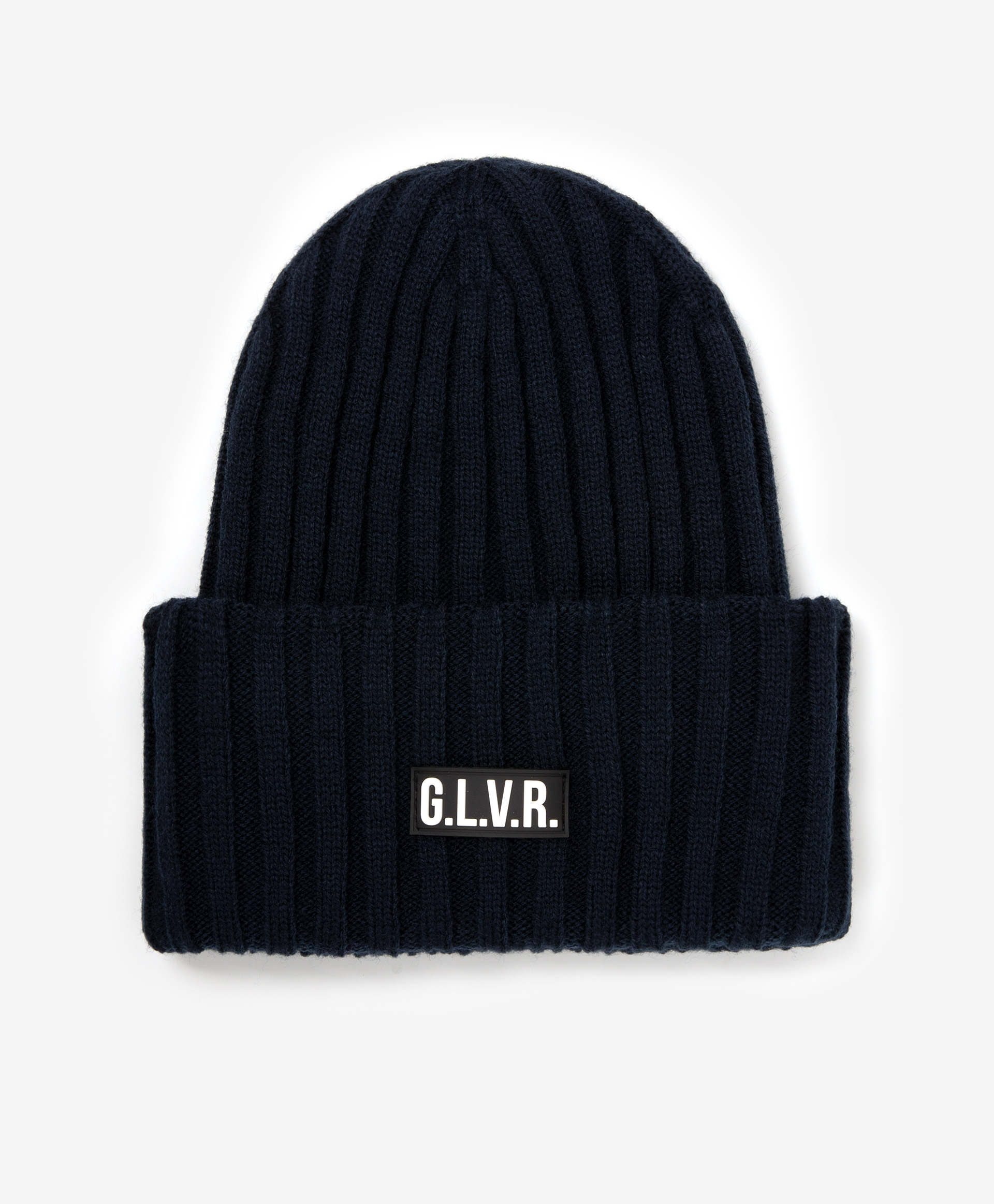 фото Шапка вязаная темно-синяя gulliver