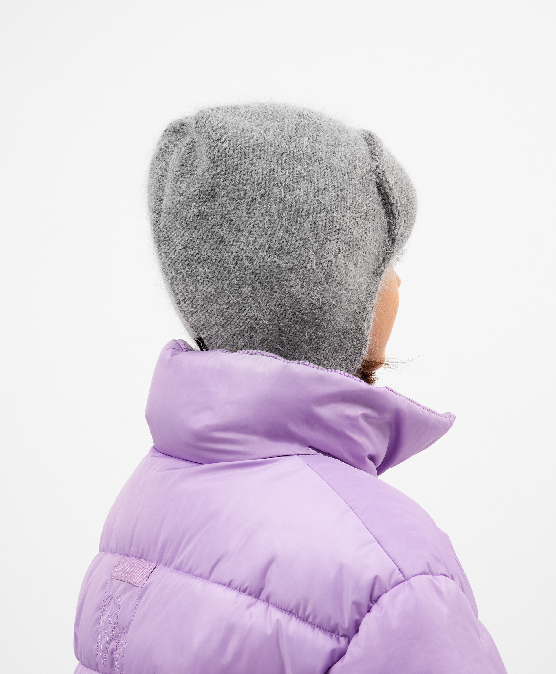 фото Шапка вязаная серая gulliver