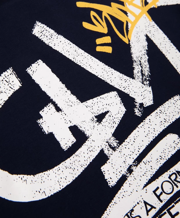 фото Футболка с имитацией многослойности синяя gulliver (122)