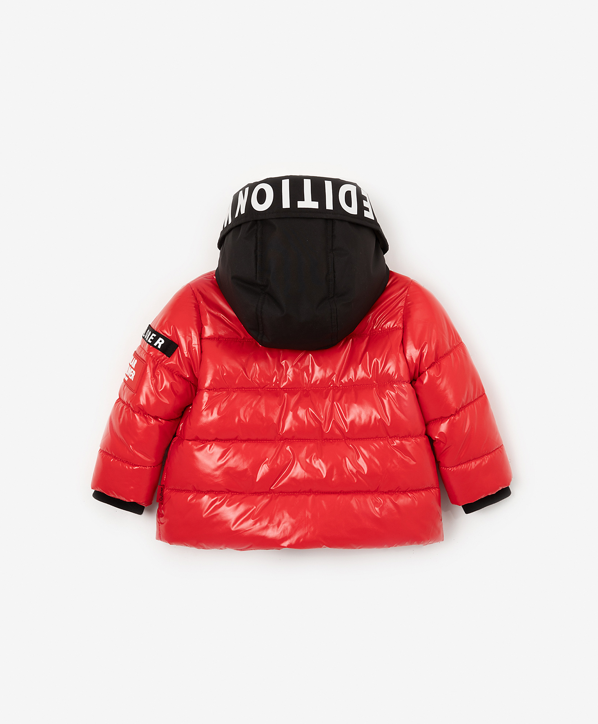 фото Куртка демисезонная стеганая красная gulliver