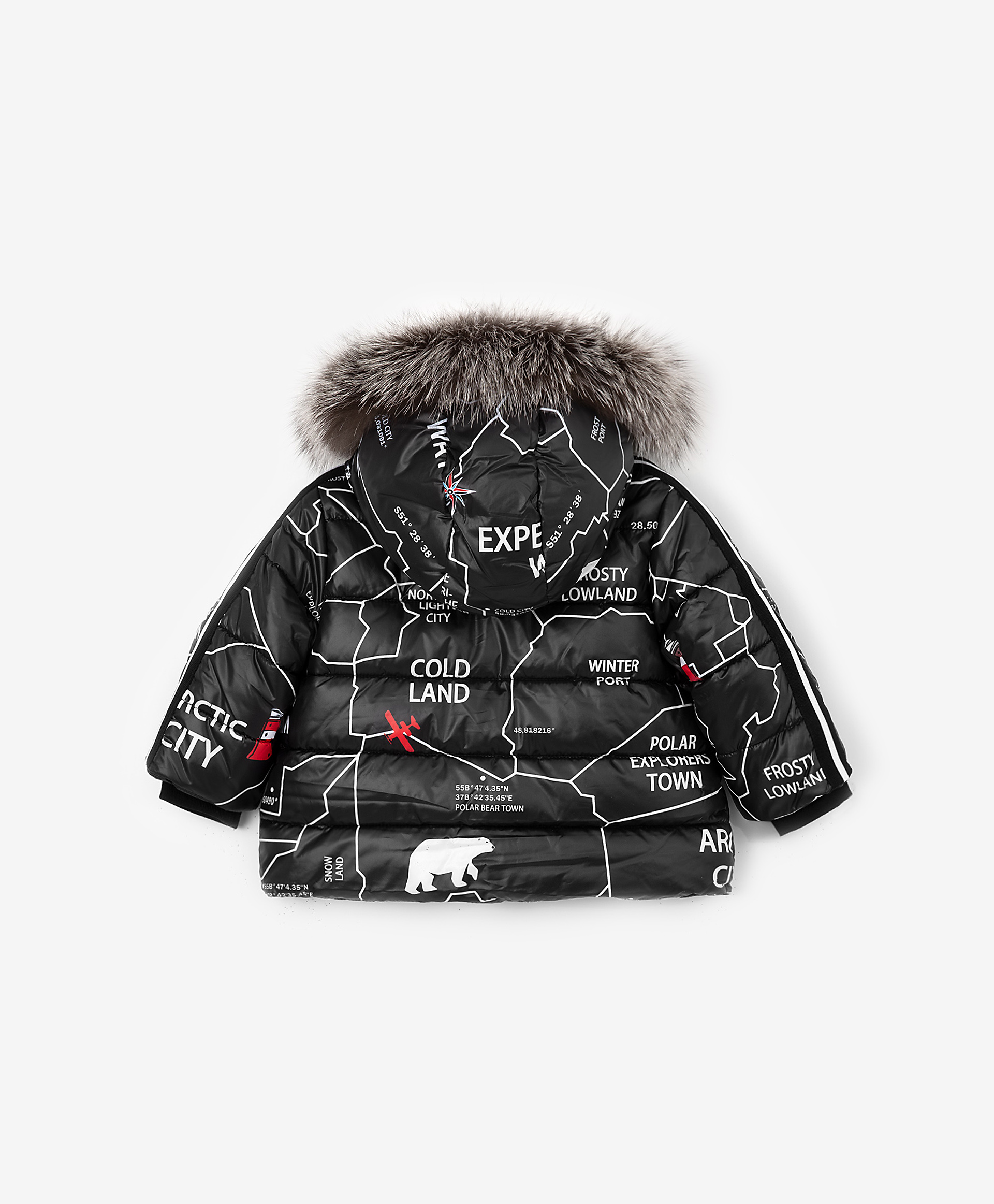 фото Куртка зимняя стеганая черная gulliver