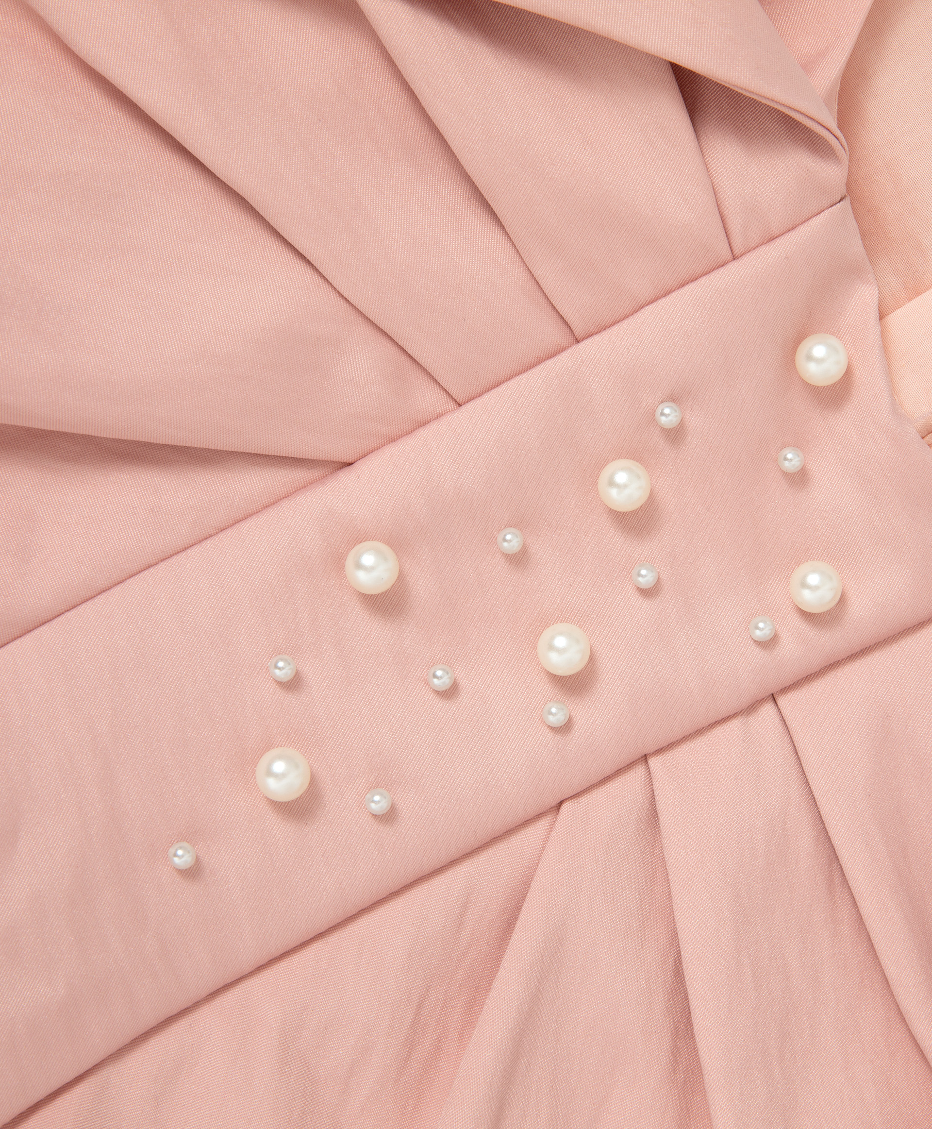 фото Платье из плотного сатина с пышной юбкой розовое gulliver