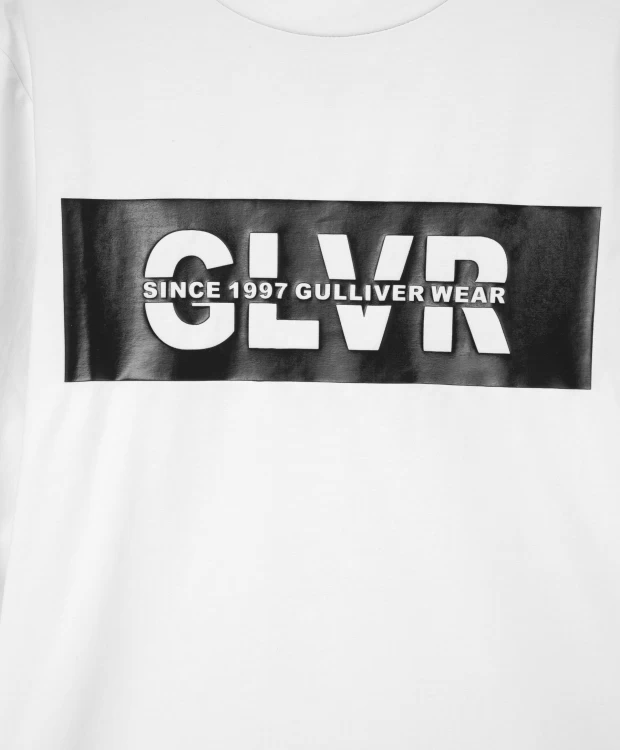 фото Футболка с длинным рукавом белая gulliver (140)