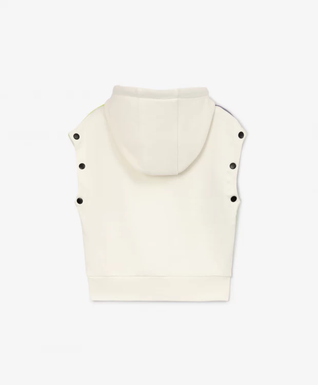 фото Толстовка из футера молочного цвета gulliver (128)