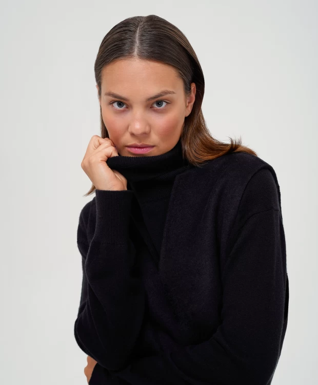 фото Жилет-сарафан оверсайз черный glvr (l)