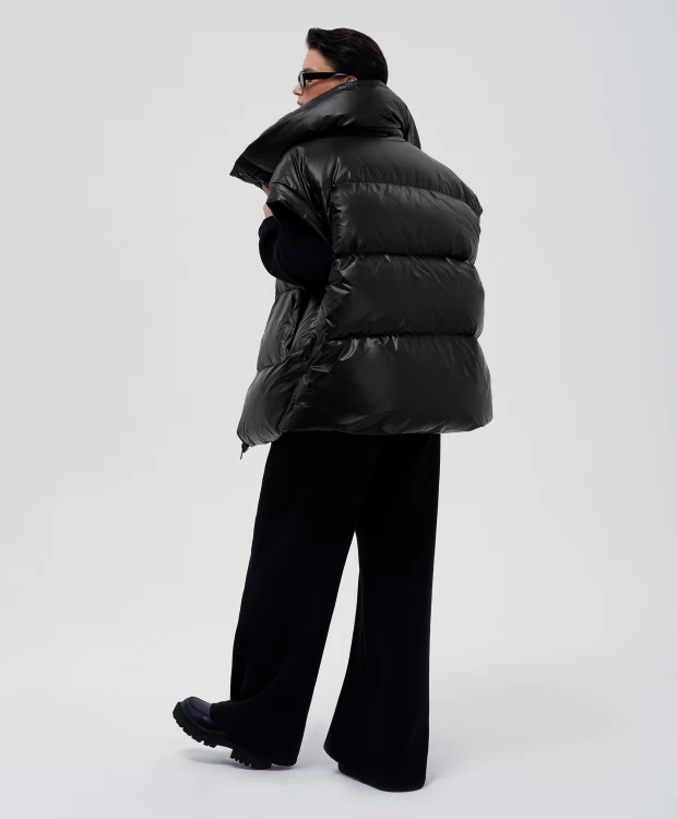 фото Жилет оверсайз черный glvr (l)