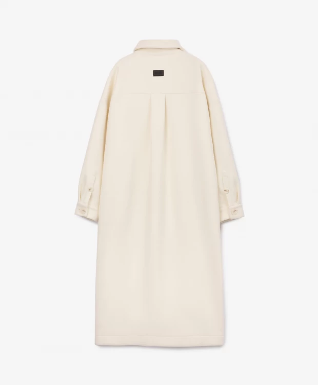 фото Пальто оверсайз молочного цвета glvr (l)