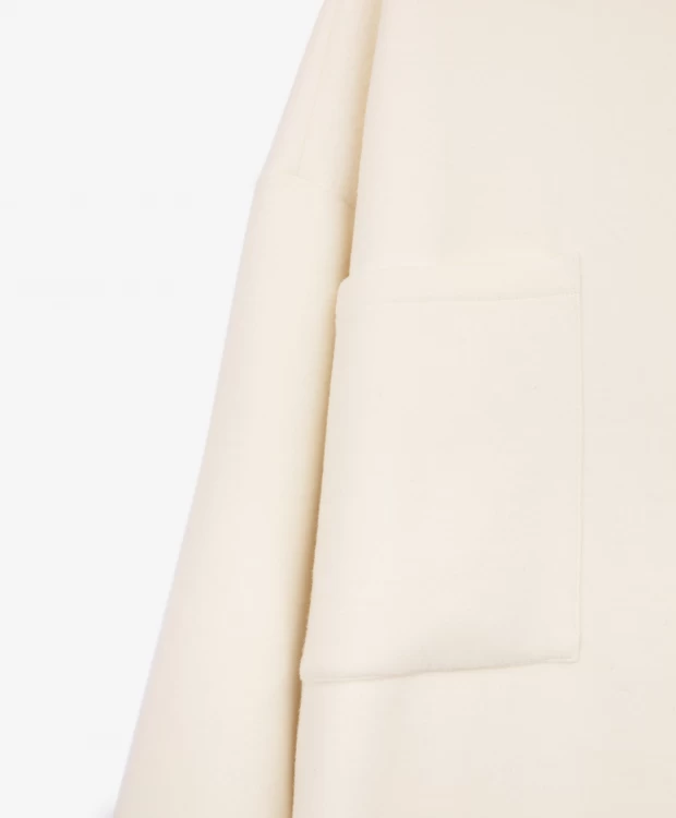 фото Пальто оверсайз молочного цвета glvr (l)