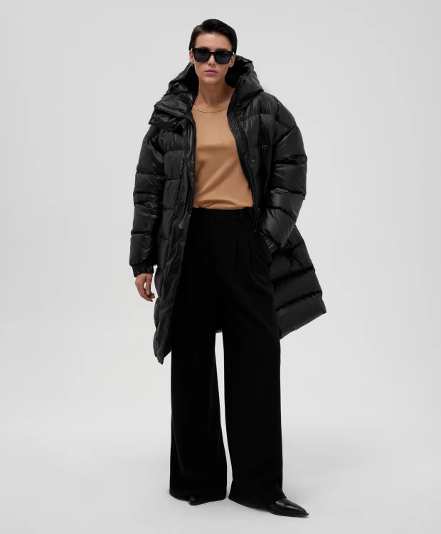 фото Пальто оверсайз на натуральном пуху зимнее glvr (m)