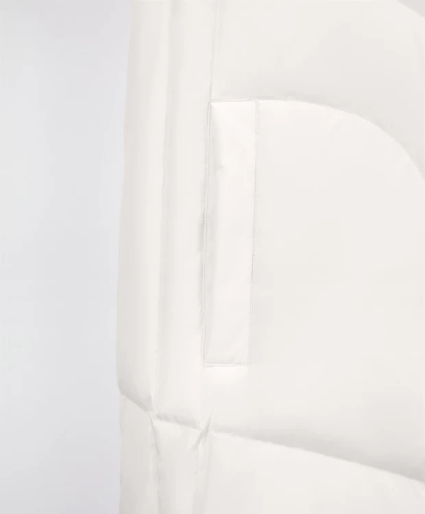 фото Жилет оверсайз удлиненный молочного цвета glvr (one size)