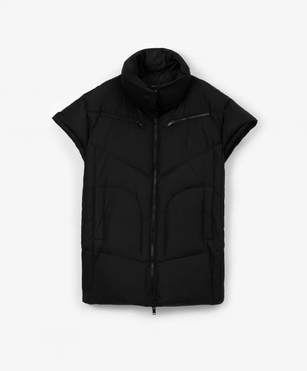 фото Жилет оверсайз удлиненный черный glvr (one size)