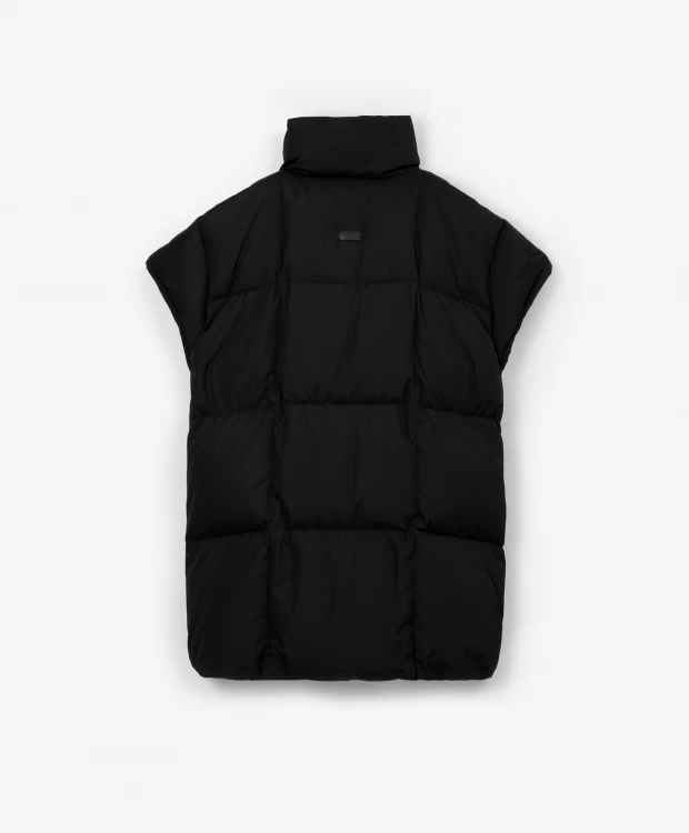 фото Жилет оверсайз удлиненный черный glvr (one size)