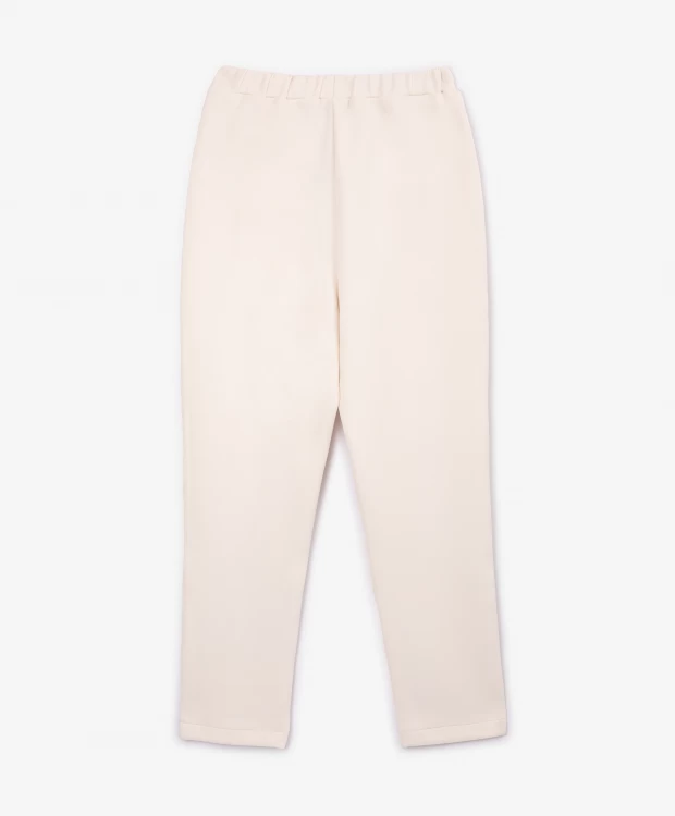 фото Брюки трикотажные молочного цвета glvr (xl)