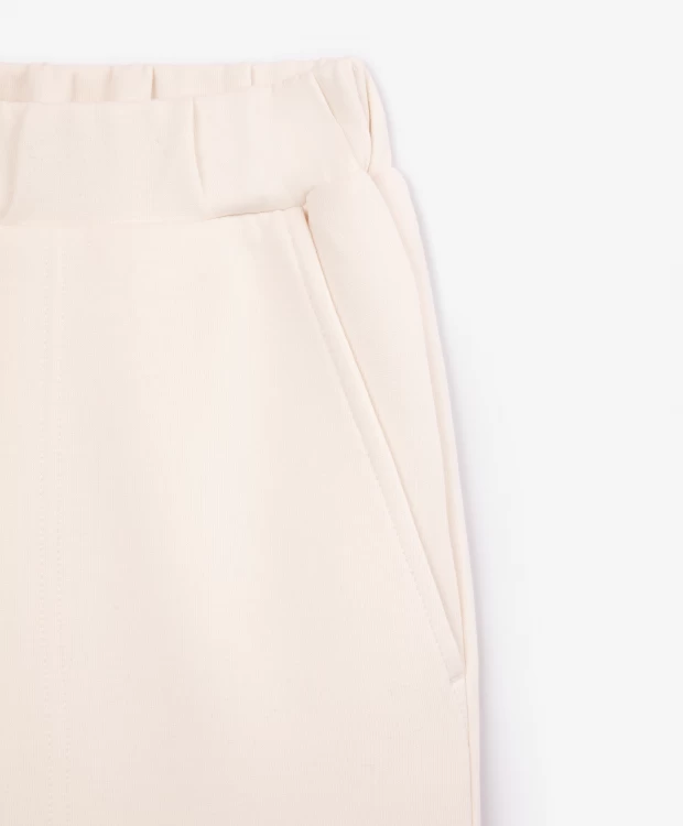 фото Брюки трикотажные молочного цвета glvr (xl)