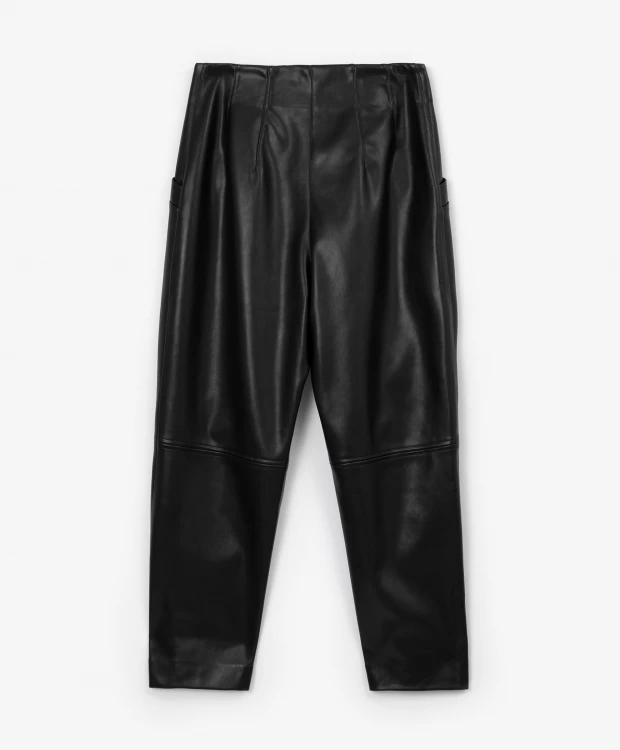 фото Брюки из экокожи черные glvr (xl)