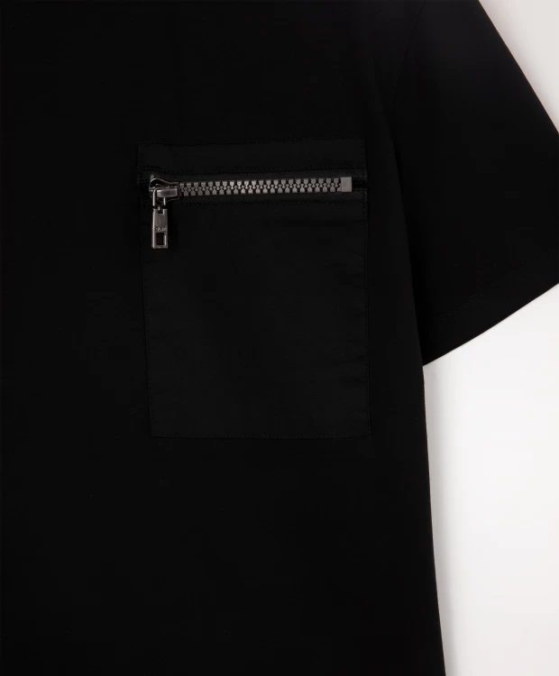 фото Футболка с коротким рукавом черная gulliver (140)