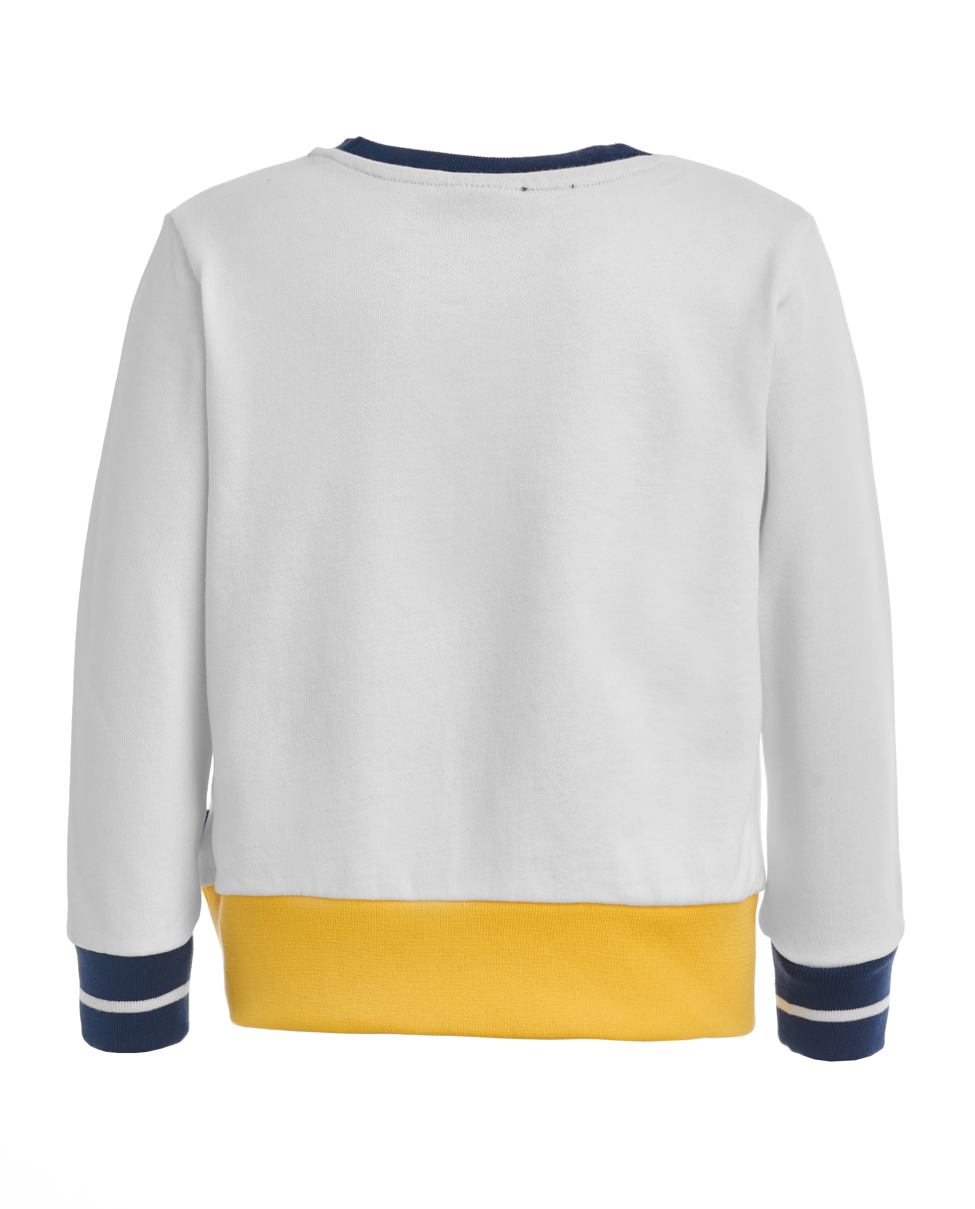 фото Белая толстовка из футера gulliver