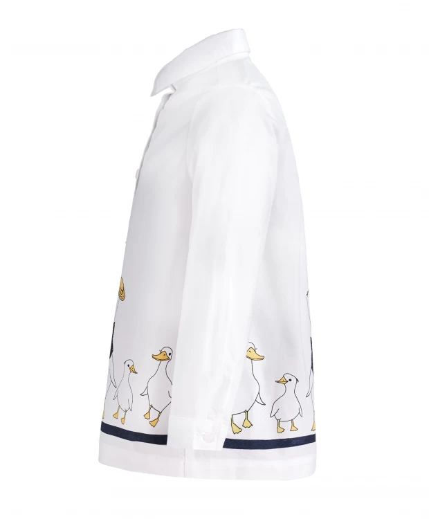 Белая блузка с декором Gulliver