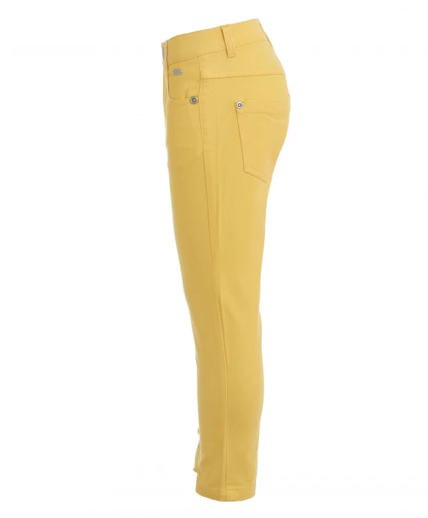 Желтые зауженные брюки Gulliver