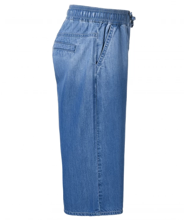 Голубые джинсы-кюлоты Gulliver