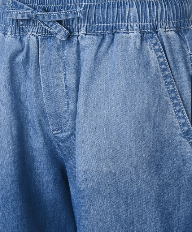 Голубые джинсы-кюлоты Gulliver